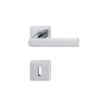 Maniglia Los Angeles Rosetta Quadra d.49x49x10h Bocchetta Foro Chiave varie finiture  Hoppe